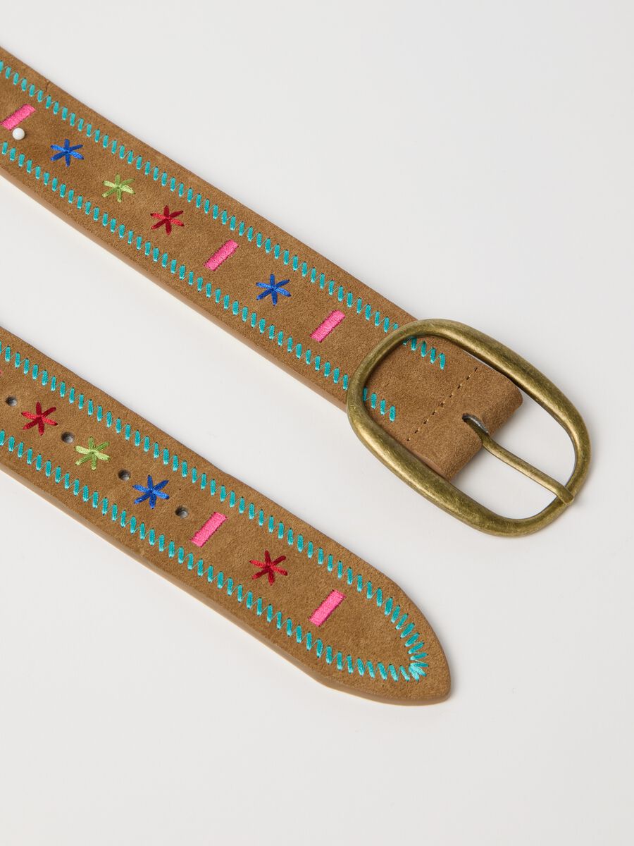 Decorated leather belt_2