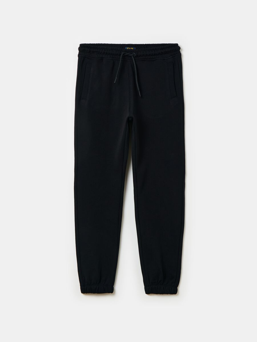 Joggers Essential in cotone bio con coulisse_0