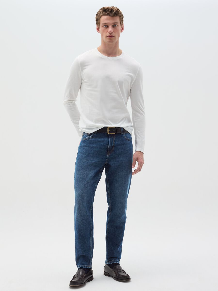 Relaxed-fit jeans with fading_0