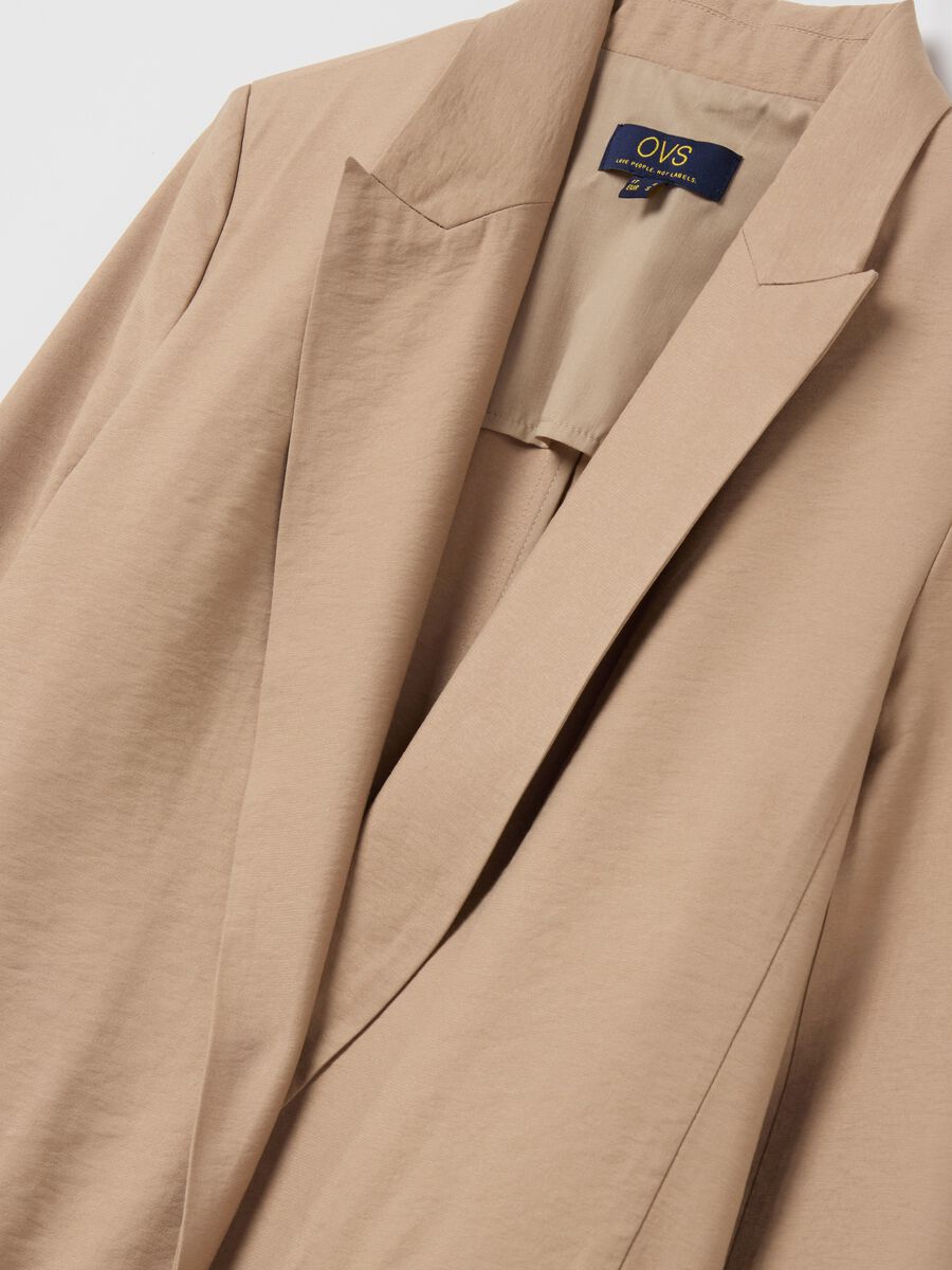 Open blazer in crêpe_5