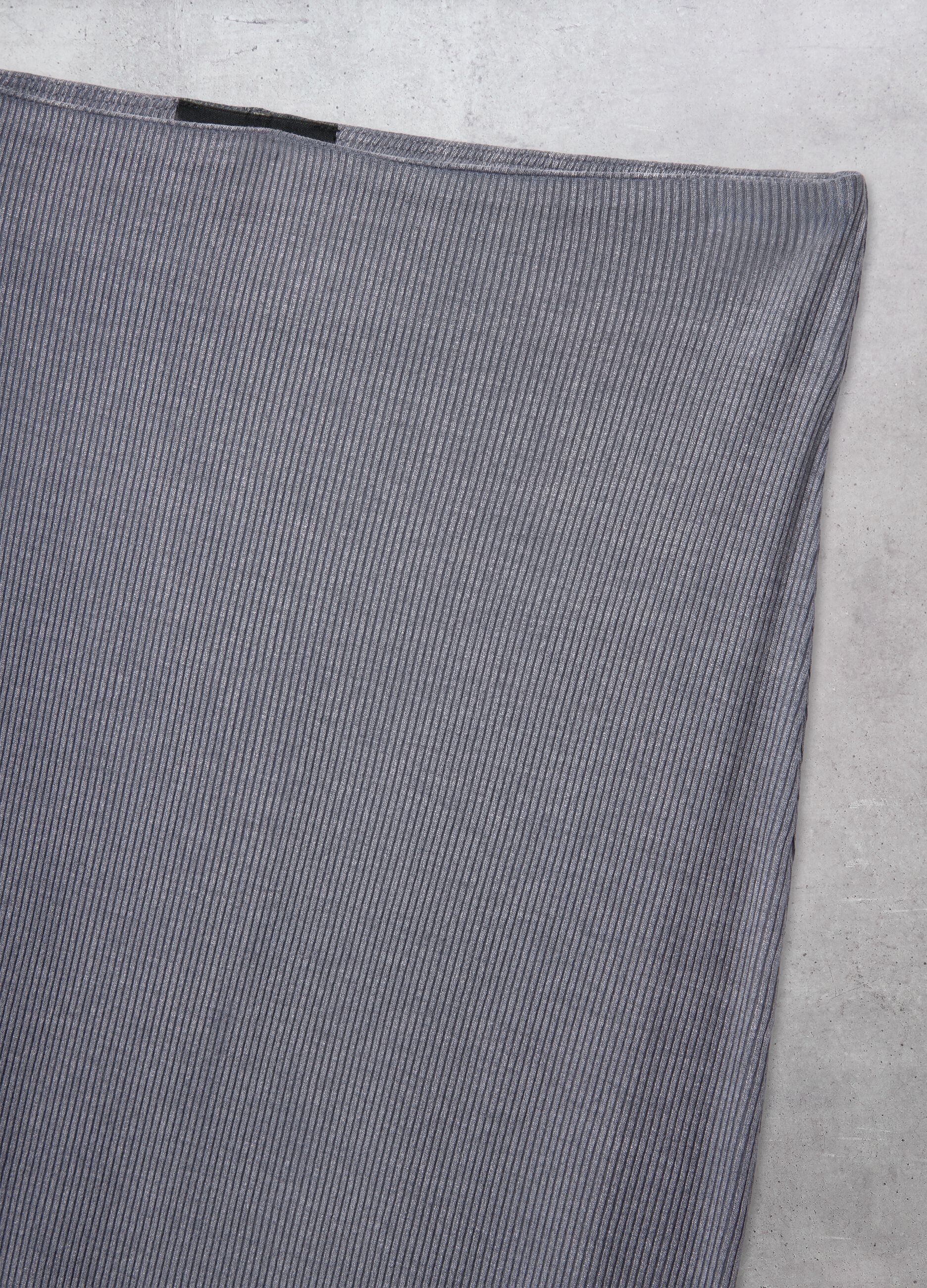 Ribbed Long Skirt Vintage Grey