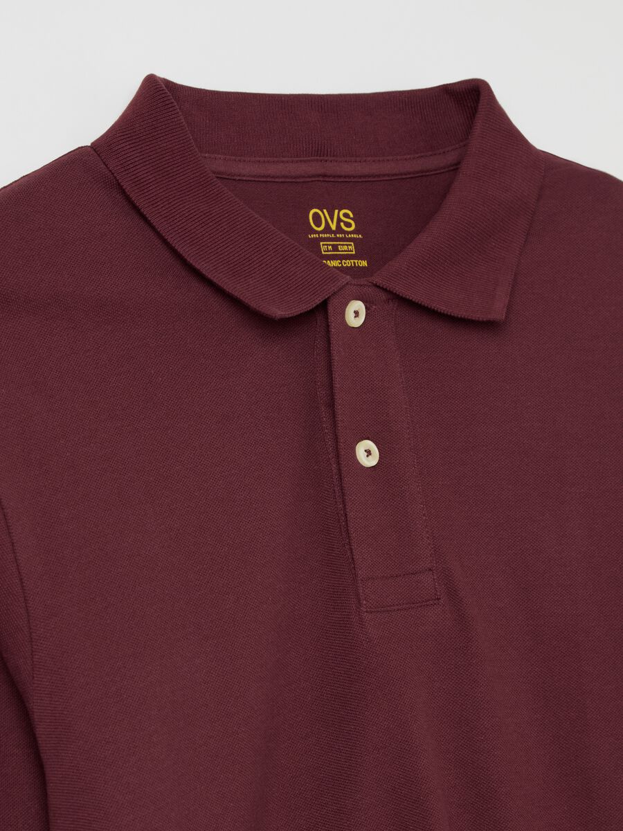 Long-sleeved polo shirt in organic cotton_5