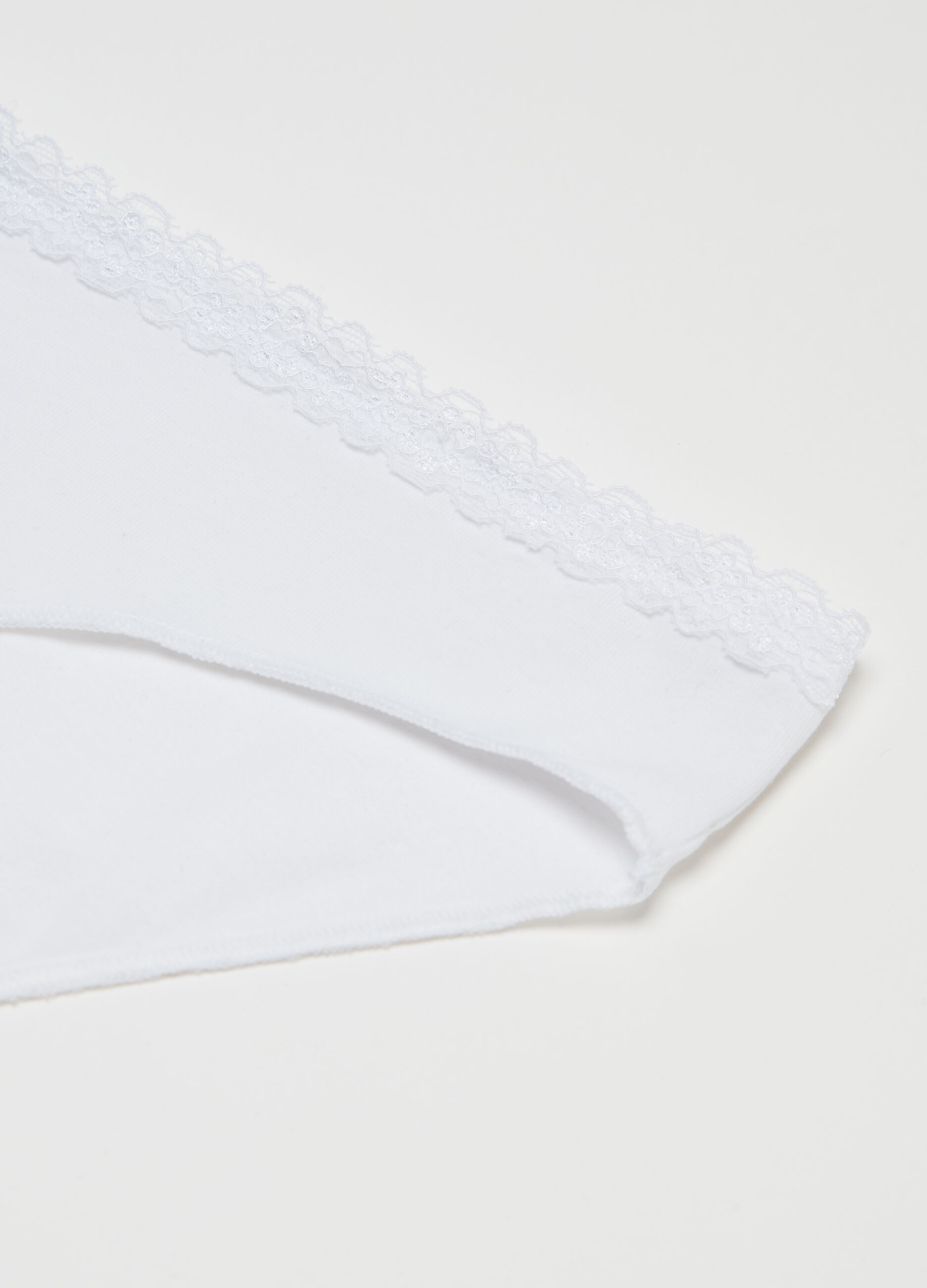 Stretch cotton printed briefs