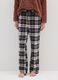 Multicolour regular fit cotton blend pyjama trousers_1
