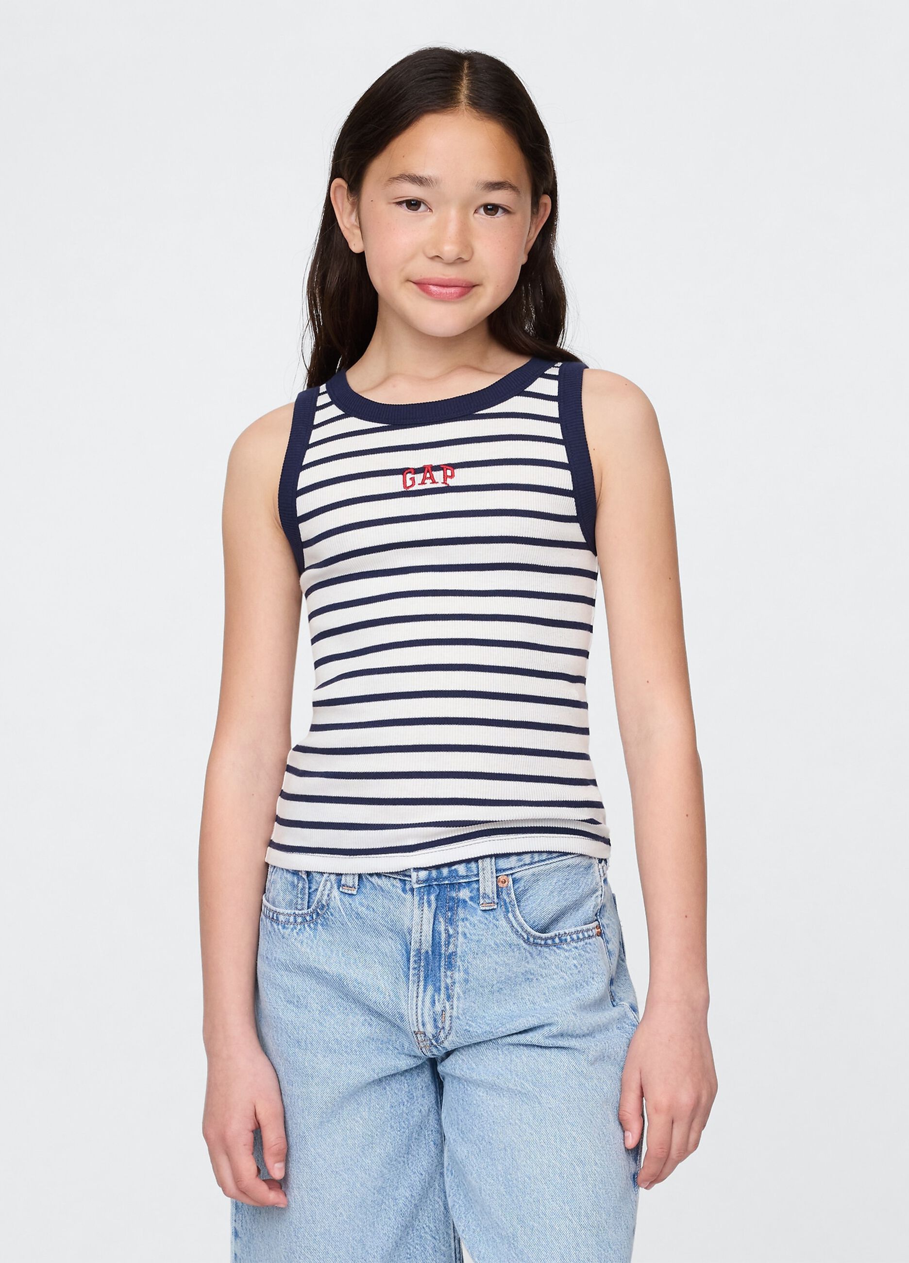 Striped Sleeveless Top
