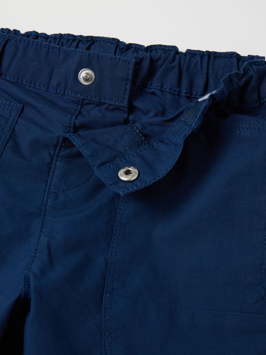 Blue shorts in pure Fagottino cotton_2