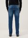 Blue Stretch Denim Slim Fit Cotton Jeans_2