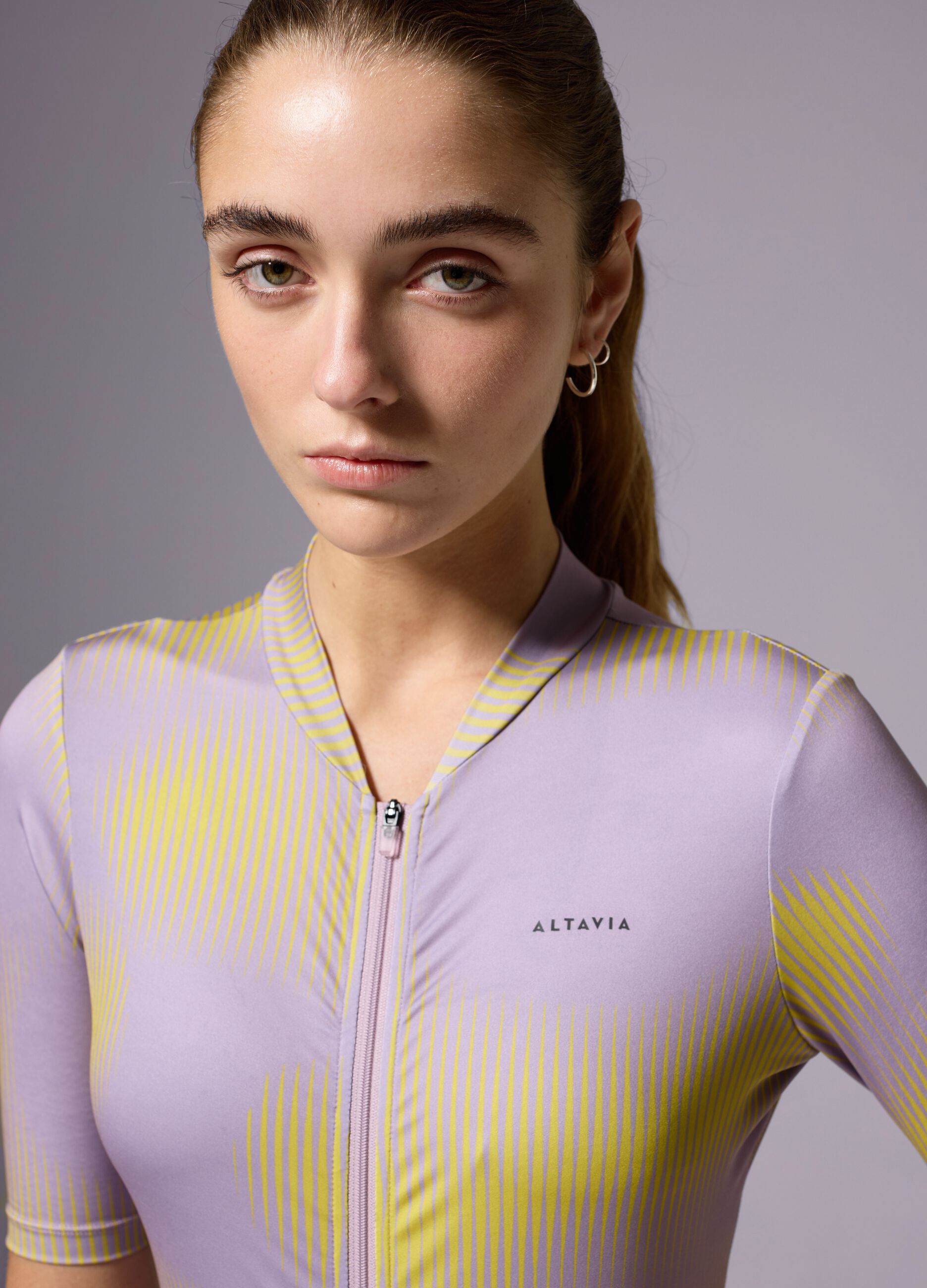 T-shirt ciclista full-zip ALTAVIA