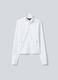 Felpa full zip bianca in tessuto tecnico elasticizzato ALTAVIA COURT_4