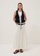 Black pure viscose gilet with ruffles_1