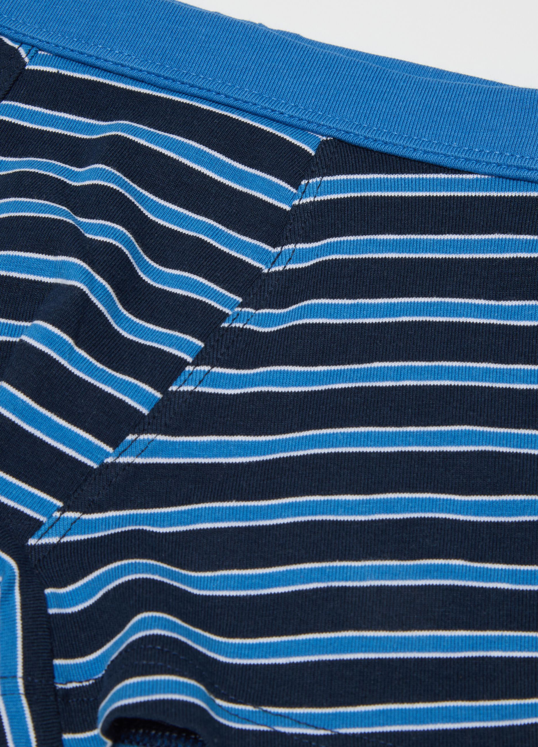 Pack of two boys' boxers in multicoloured stretch cotton