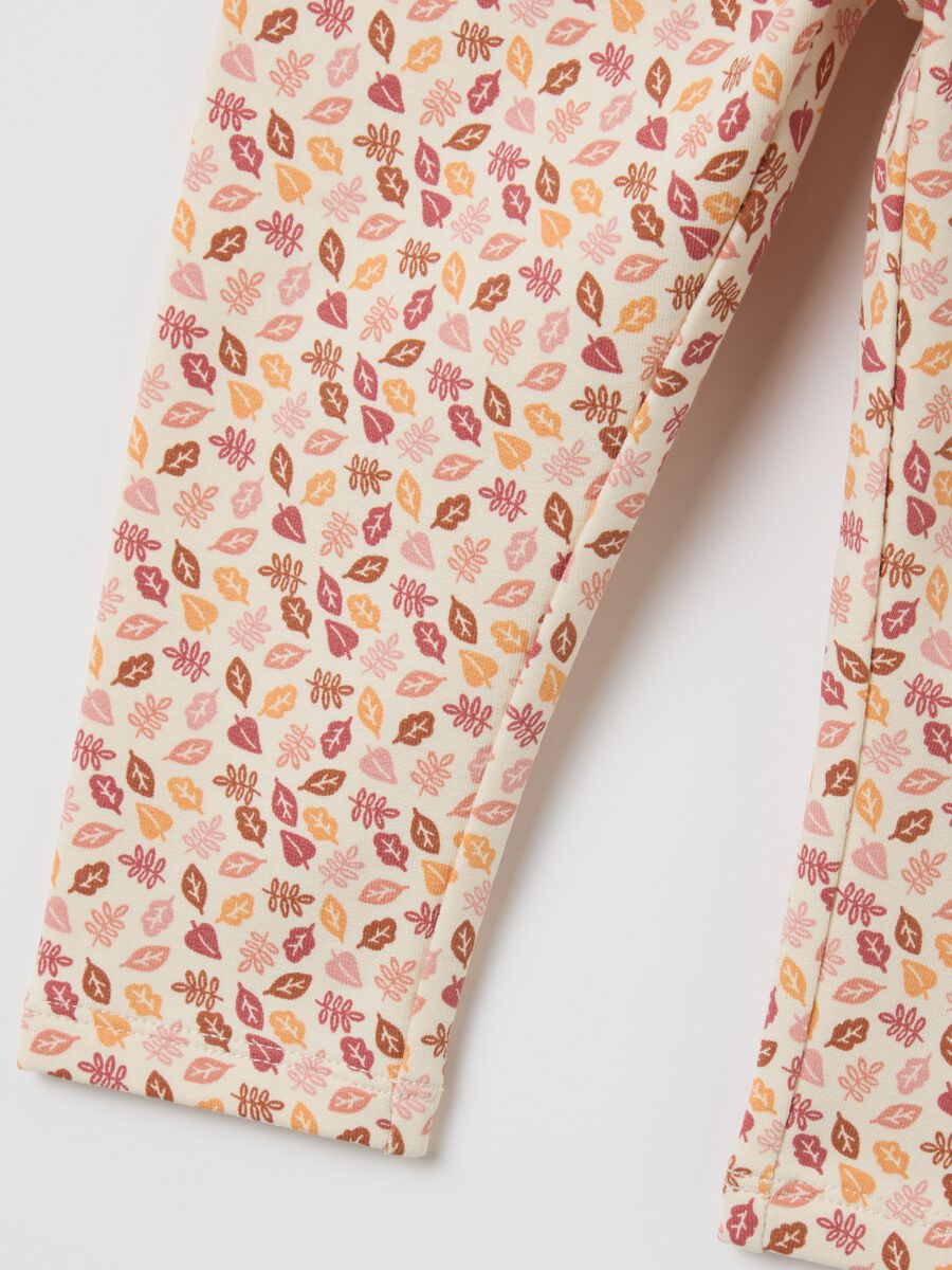 Multicolour cotton regular fit toddler leggings_2