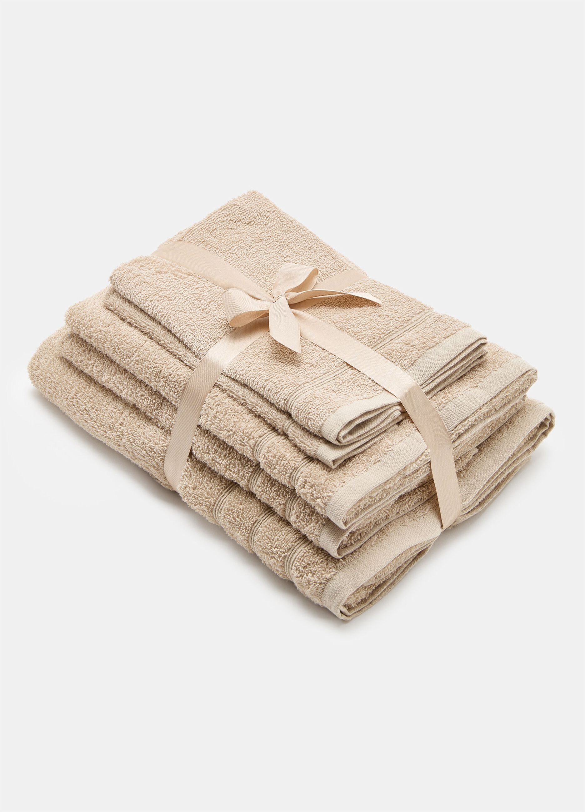 Set 5 asciugamani in puro cotone_0
