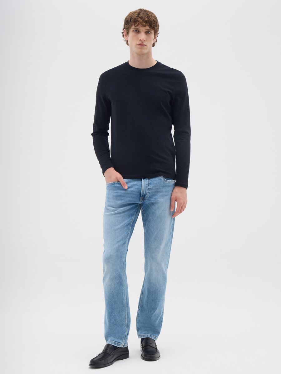 Stretch Denim Blue Jeans_0