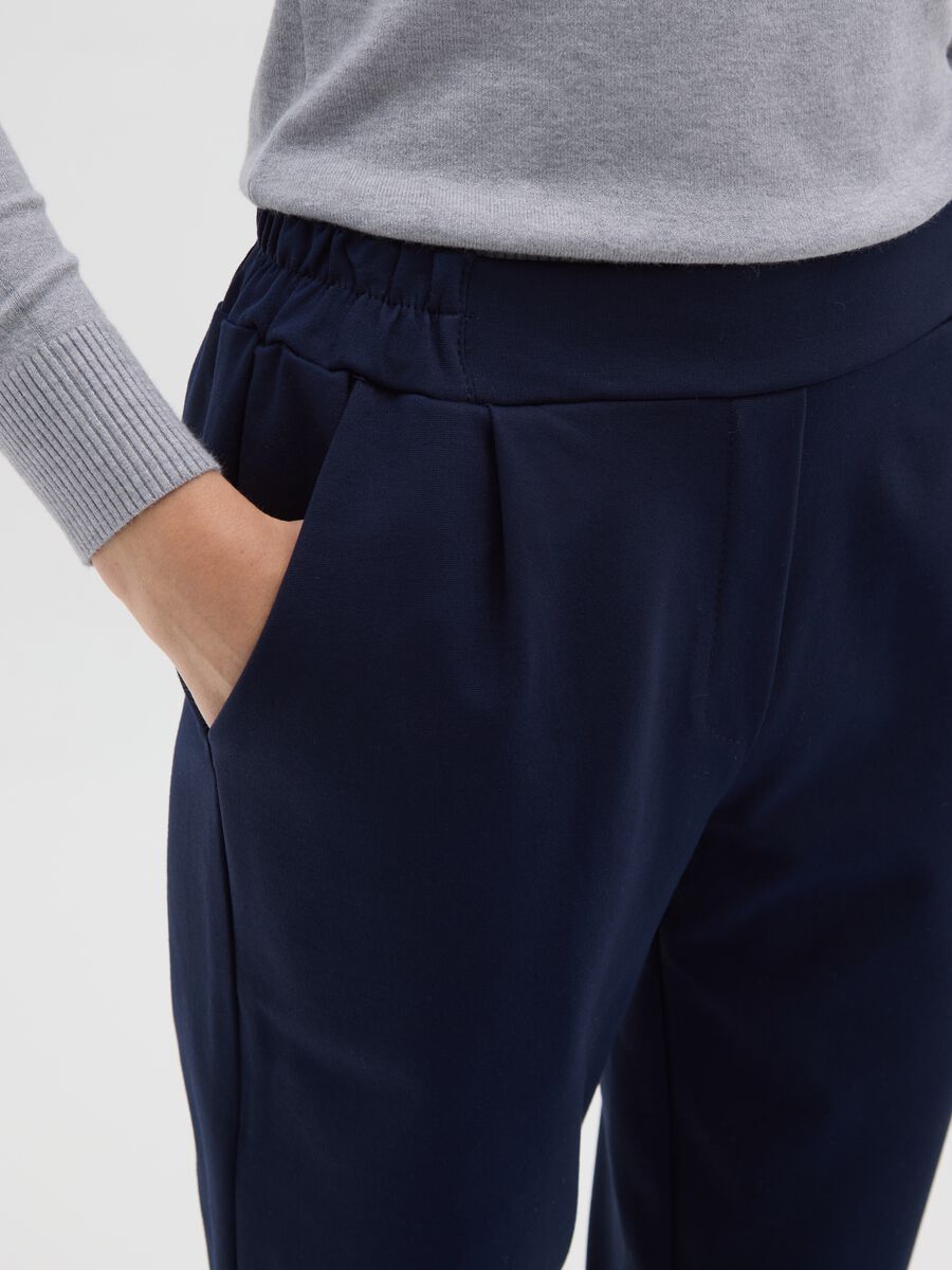 Pantaloni blu regular fit_3