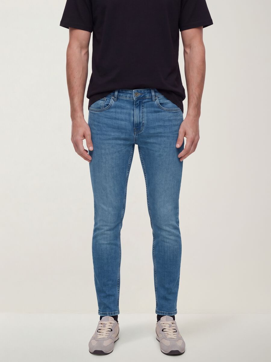 Light blue skinny-fit stretch cotton denim jeans_1