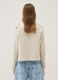 Giacca beige in misto cotone e viscosa_3