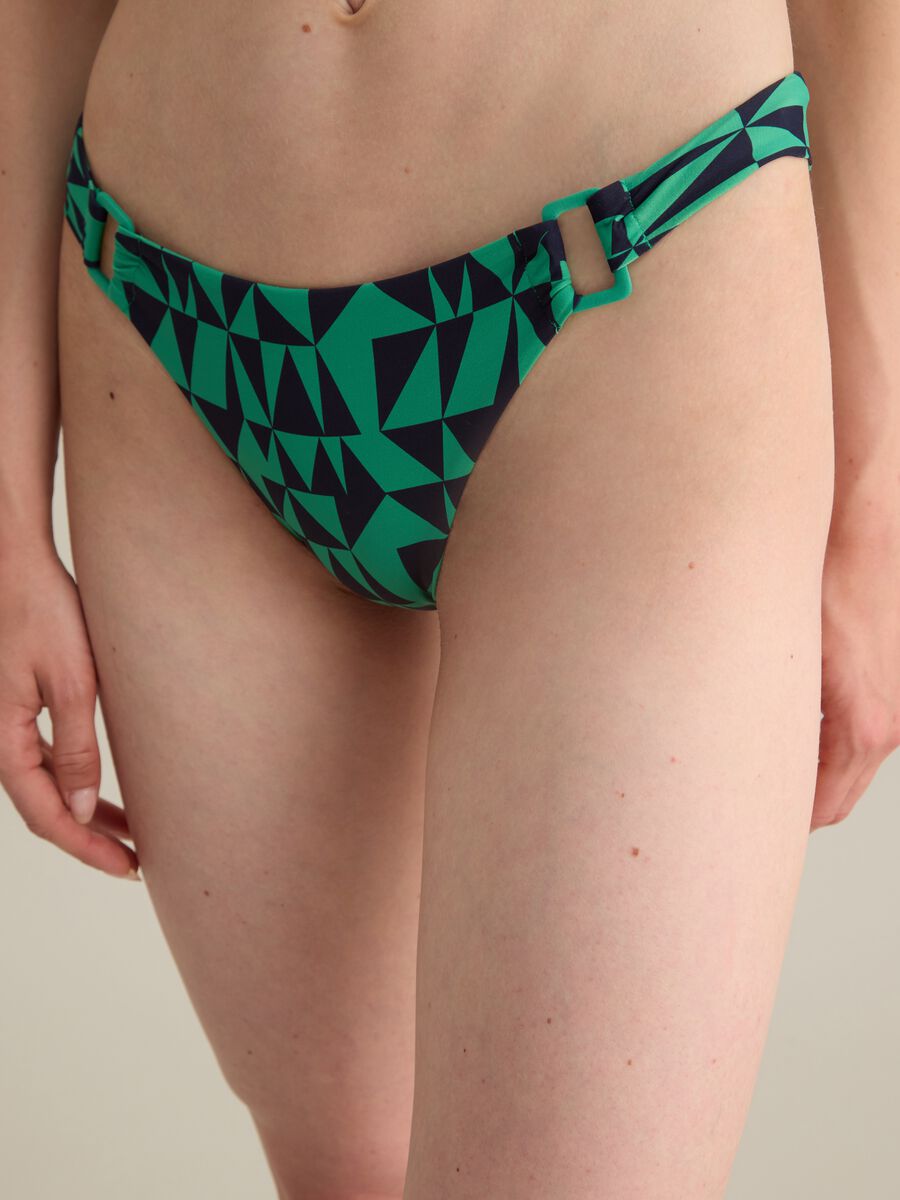 Women's multicolour stretch fabric bikini bottoms_2