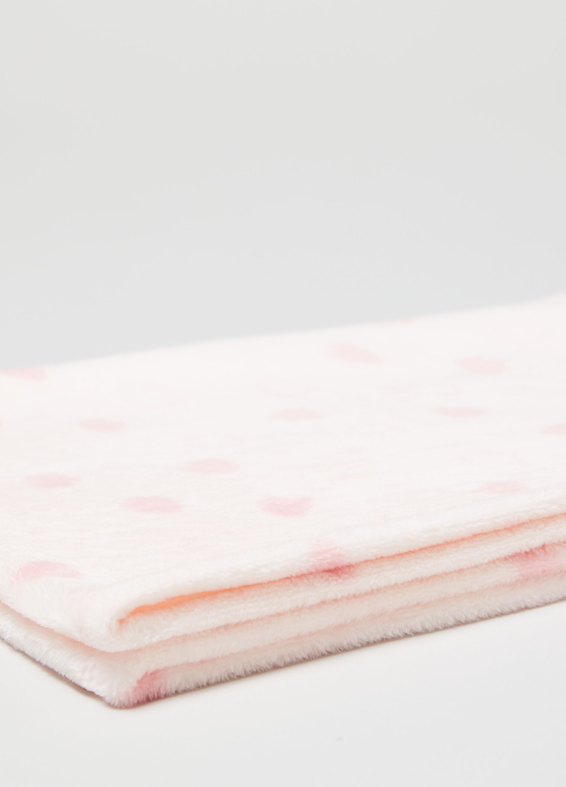 Coperta in velour con stampa nuvolette_2