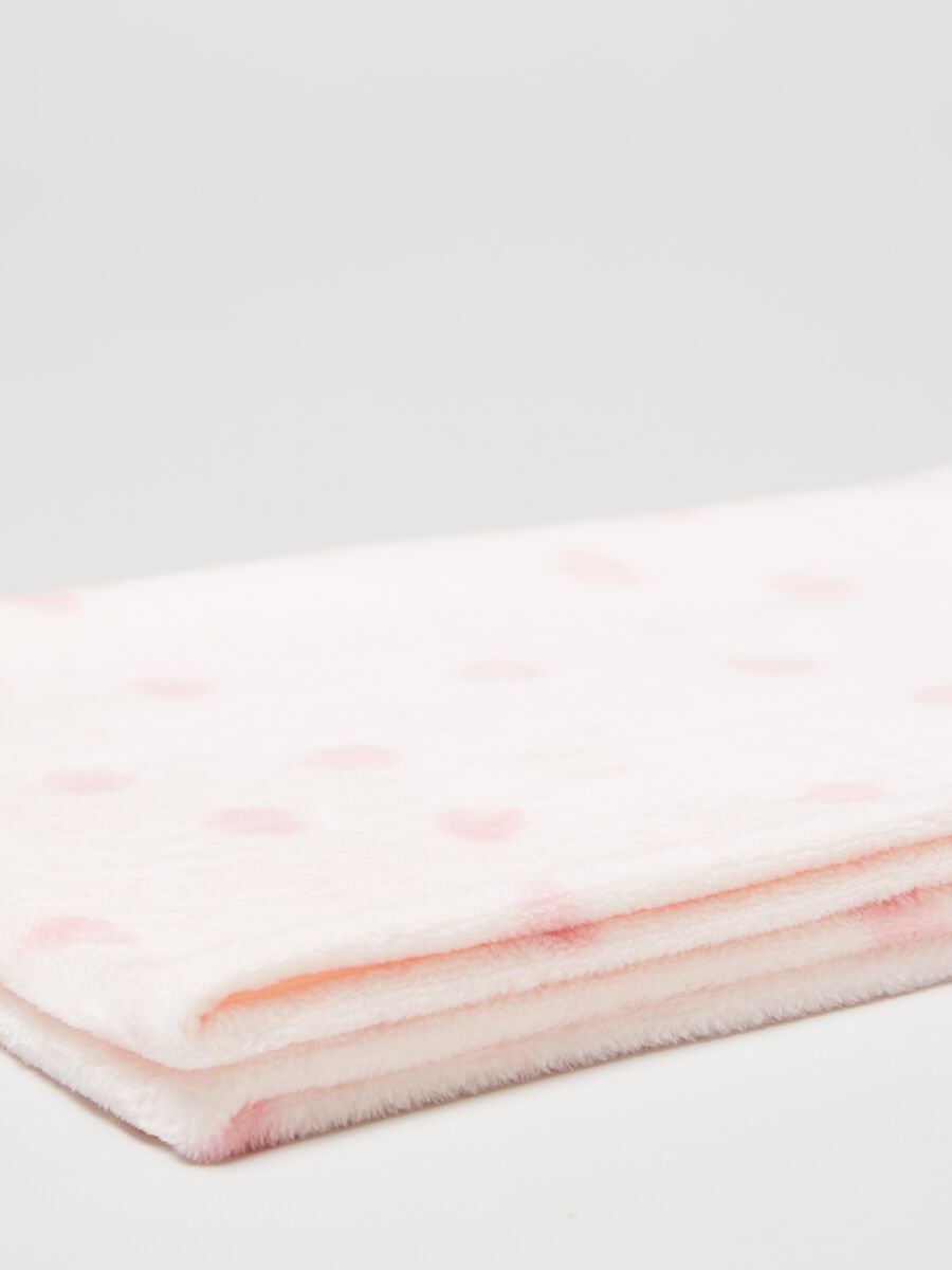 Coperta in velour con stampa nuvolette_2