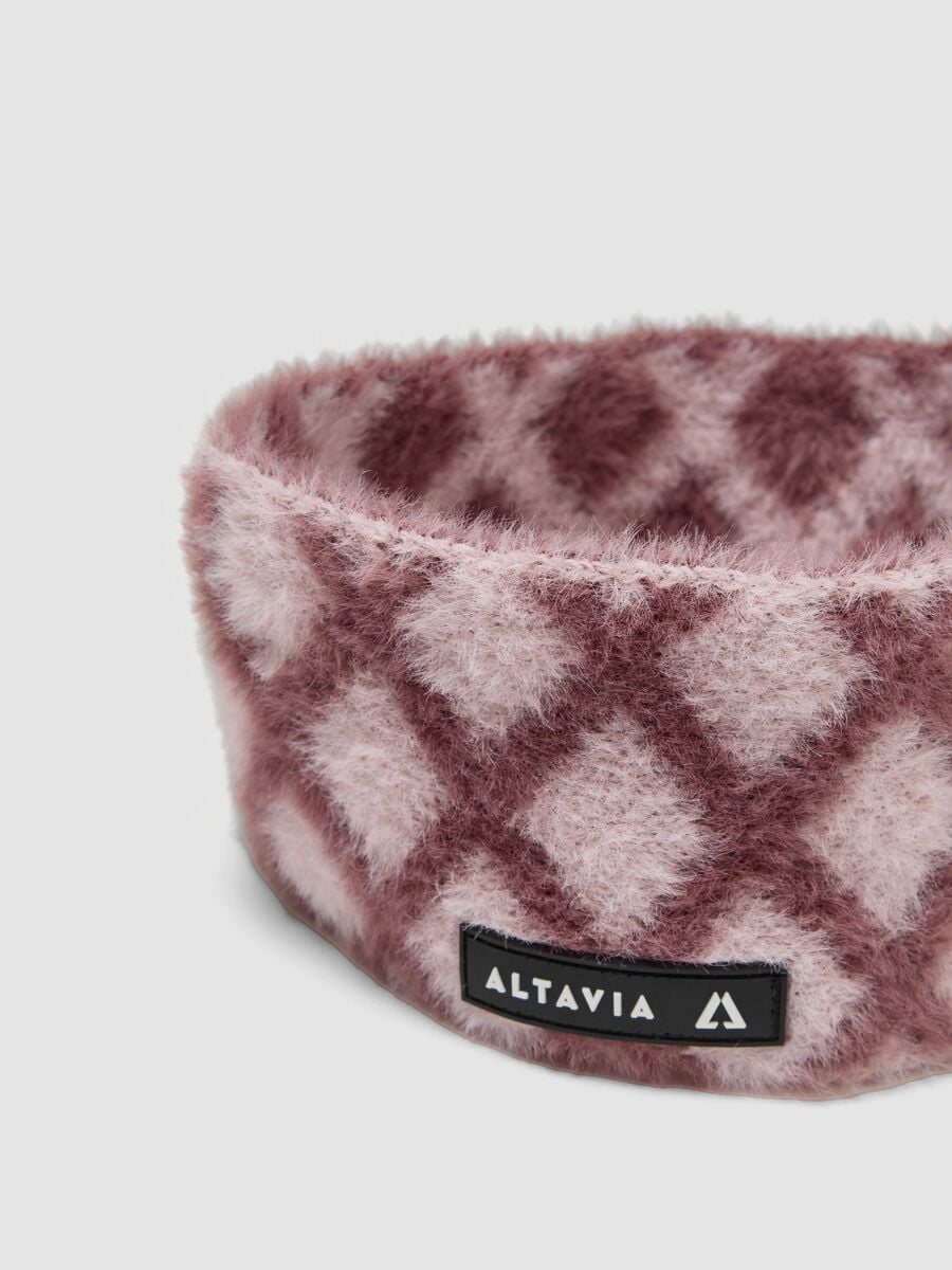 Pink geometric-pattern headband ALTAVIA WITH DEBORAH COMPAGNONI_2