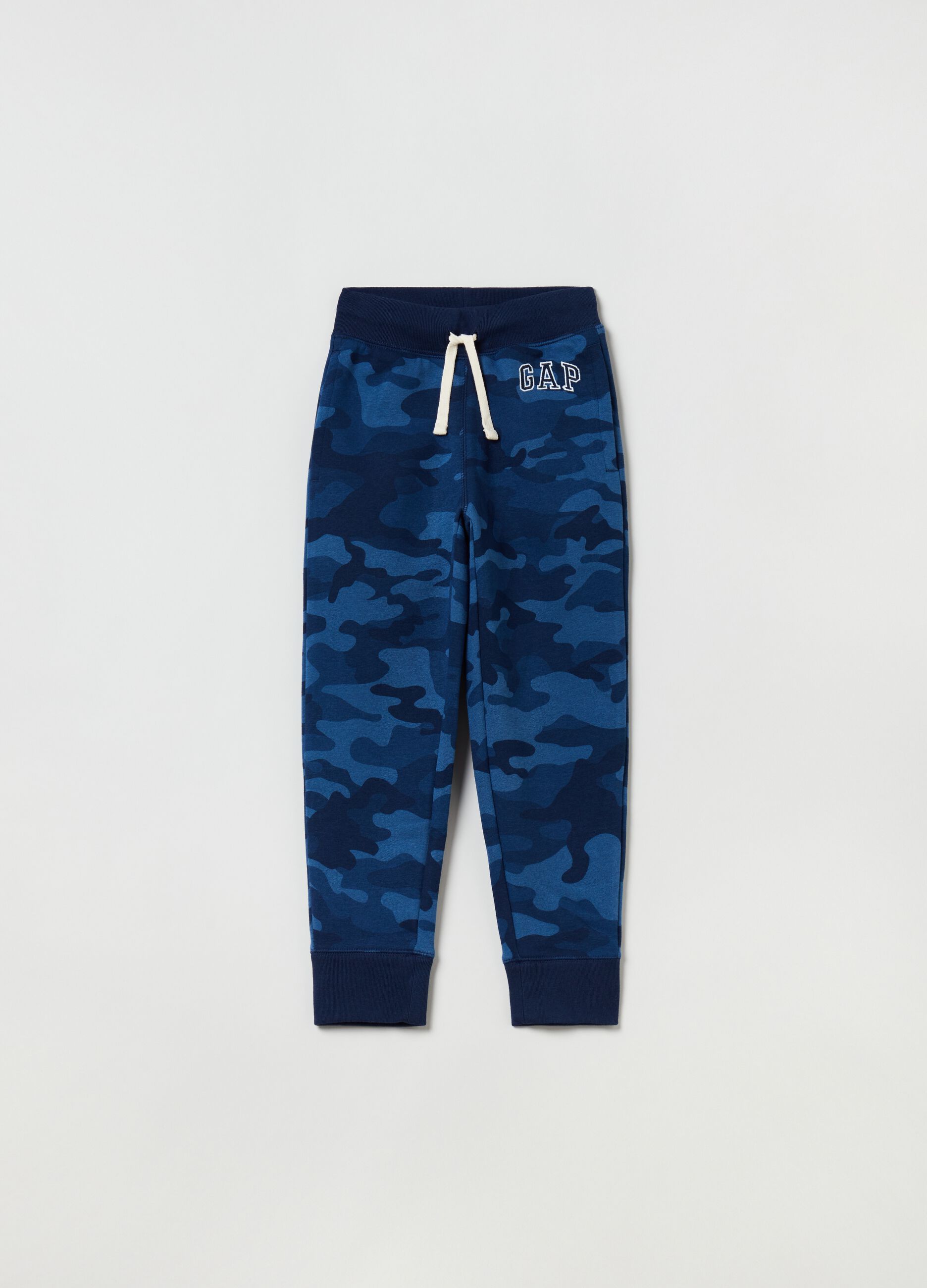 Joggers in felpa con ricamo logo