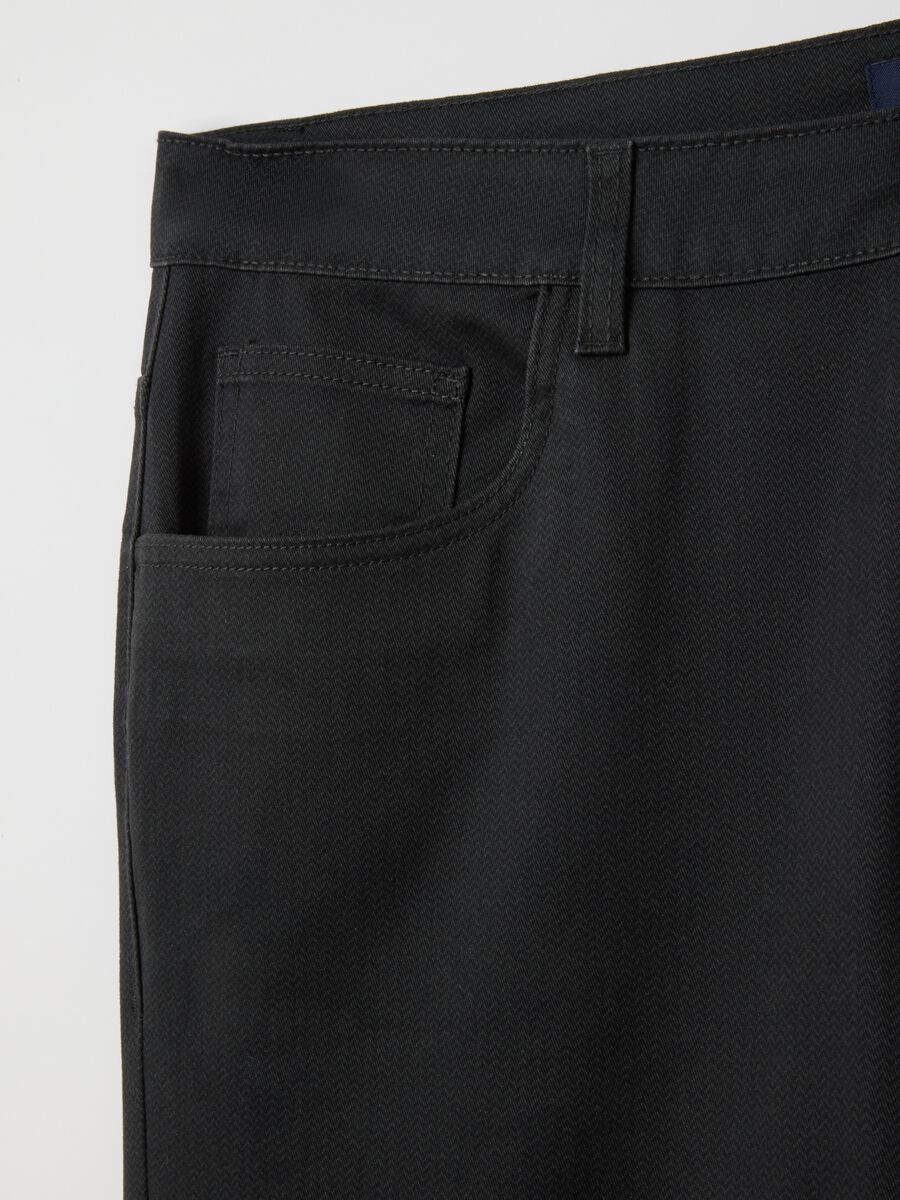 Black trousers with five pockets_1