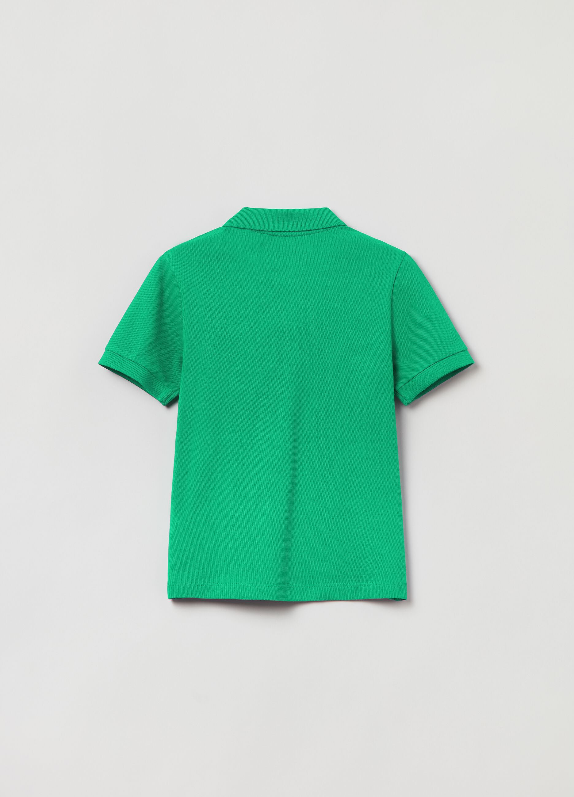 Solid colour piquet polo shirt