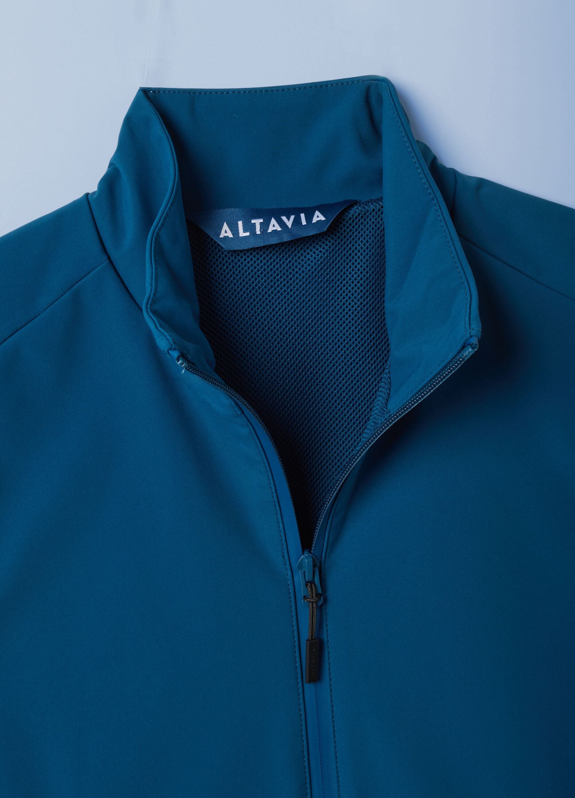 ALTAVIA SAILING blue windproof gilet in stretch fabric with zip