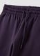 Purple cotton-blend joggers with elasticated waist, regular fit_6