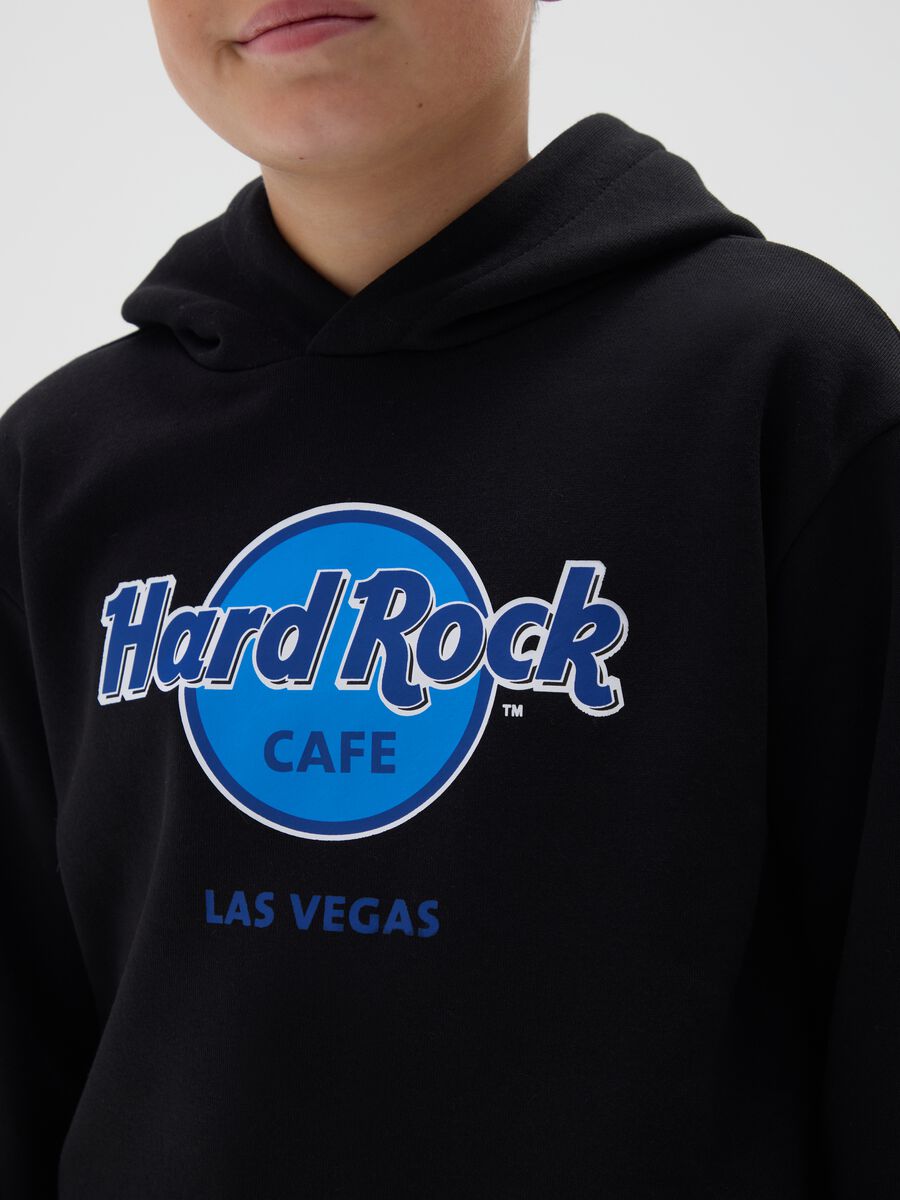 Children's black cotton blend sweatshirt regular fit_2