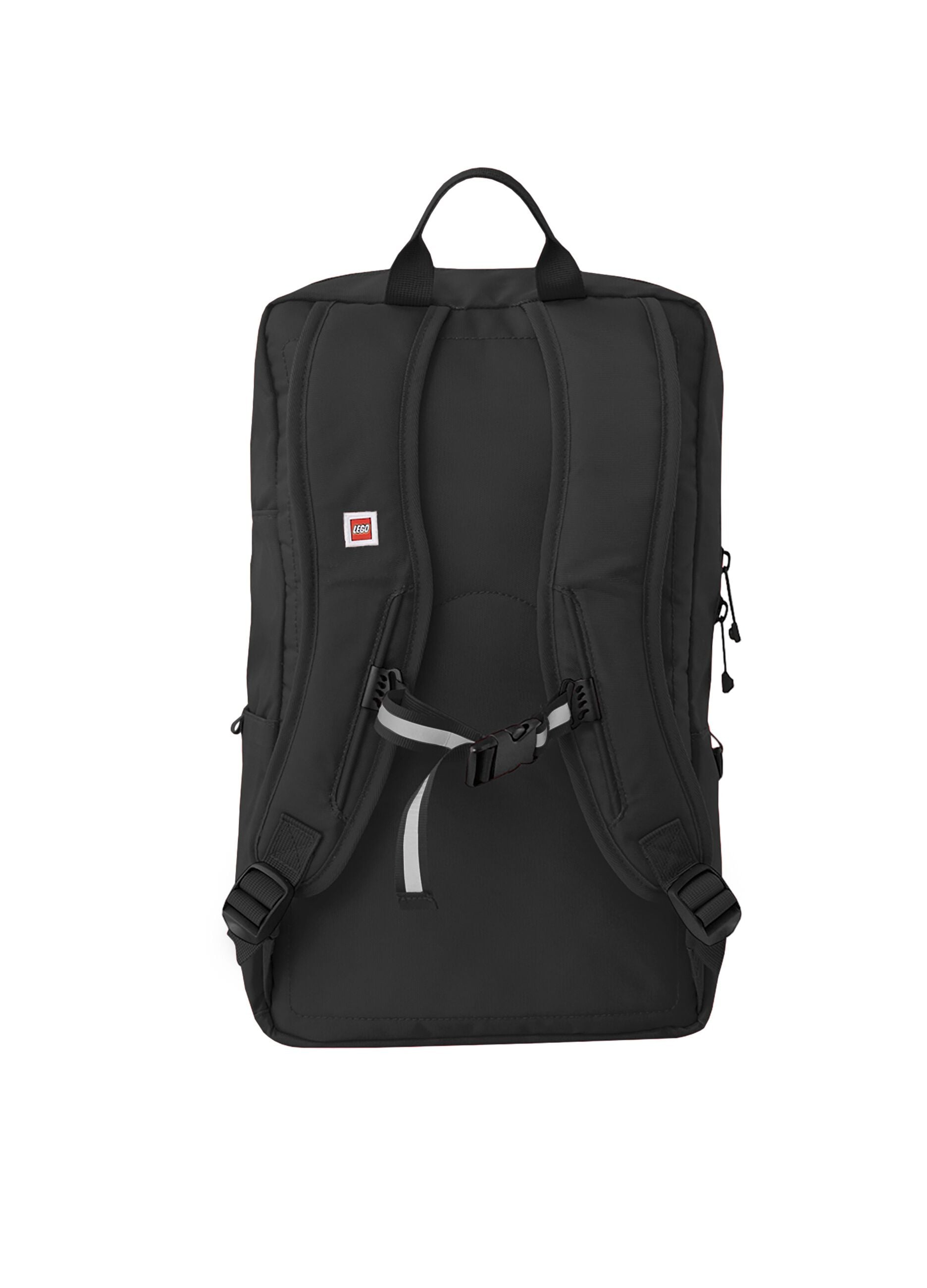 Zaino nero con tasche frontali rotonde