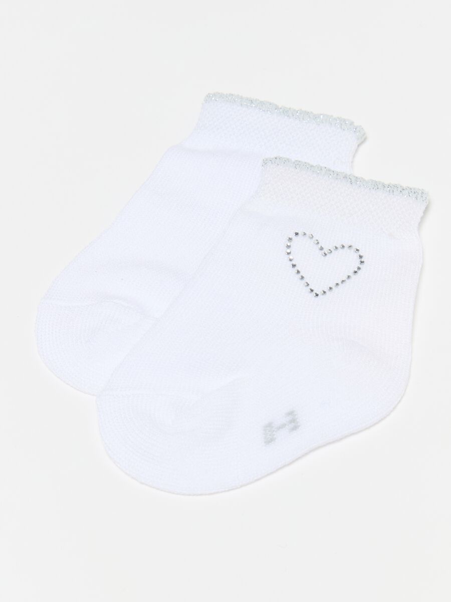 Two-pair pack socks with diamantés and lurex_2