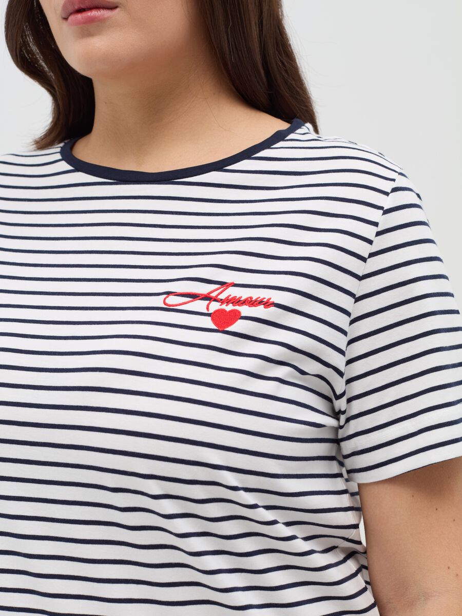 Curvy MYA stretch cotton T-shirt_2
