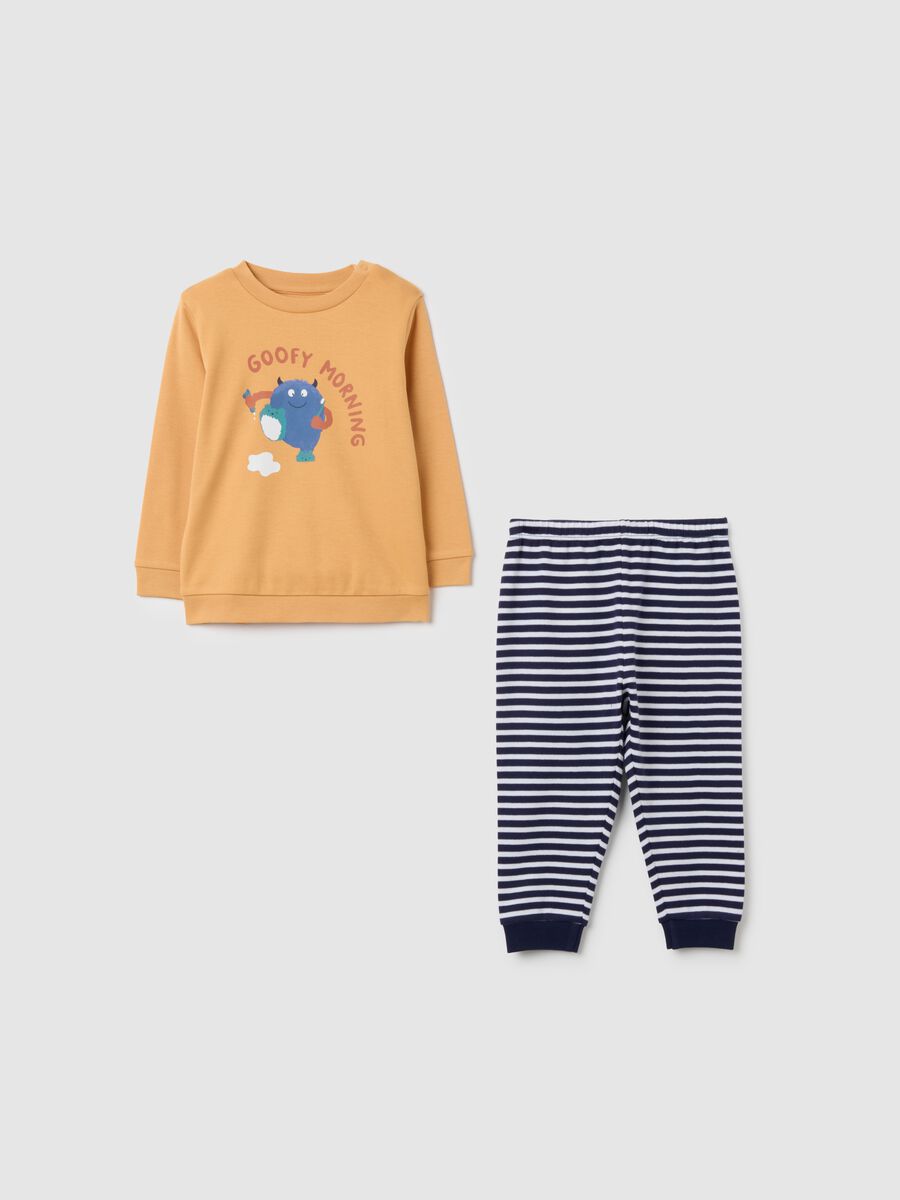 Pigiama da neonato in puro cotone multicolor regular fit_0