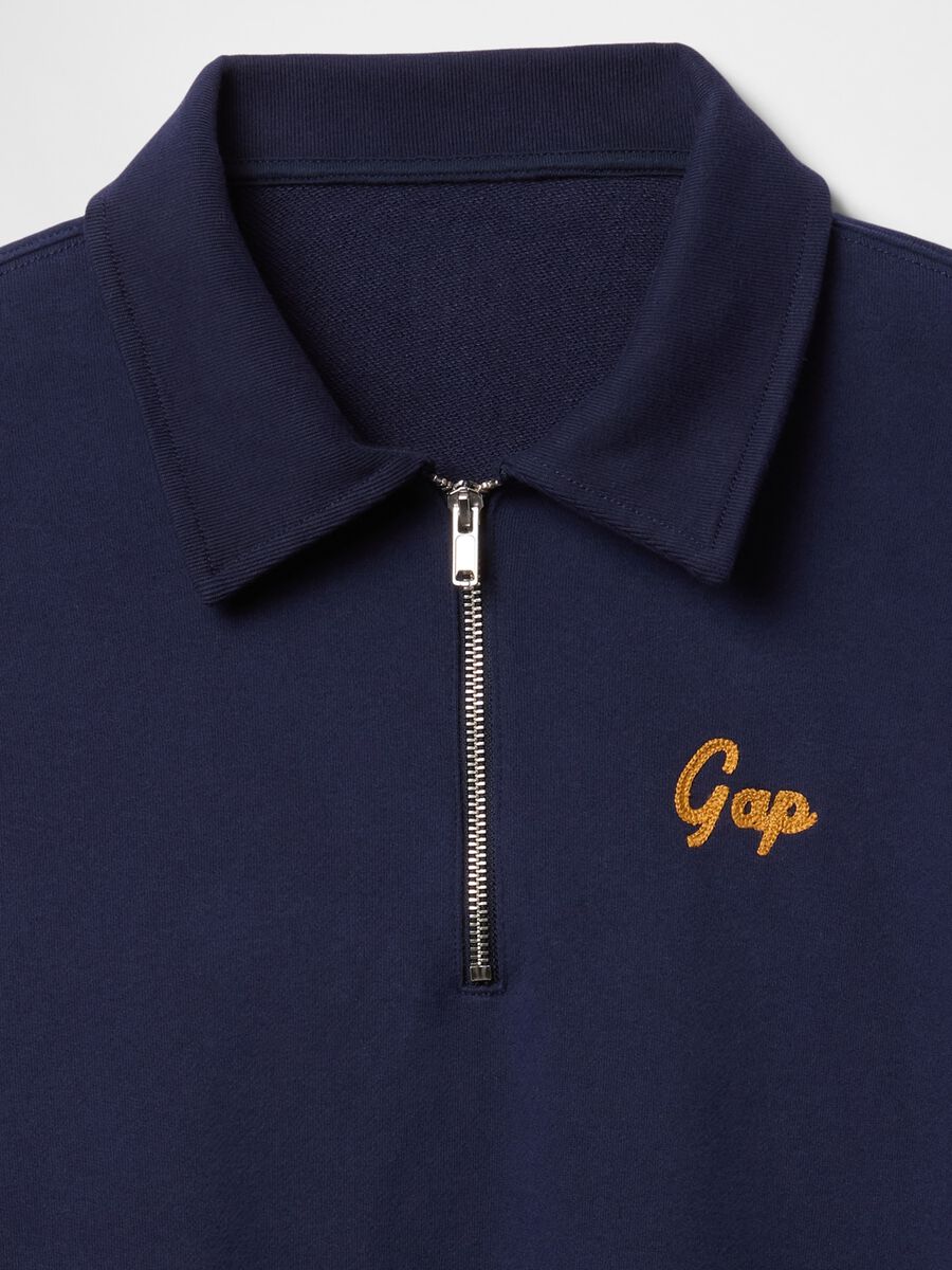 Gap Blue Half-Zip Sweatshirt_4