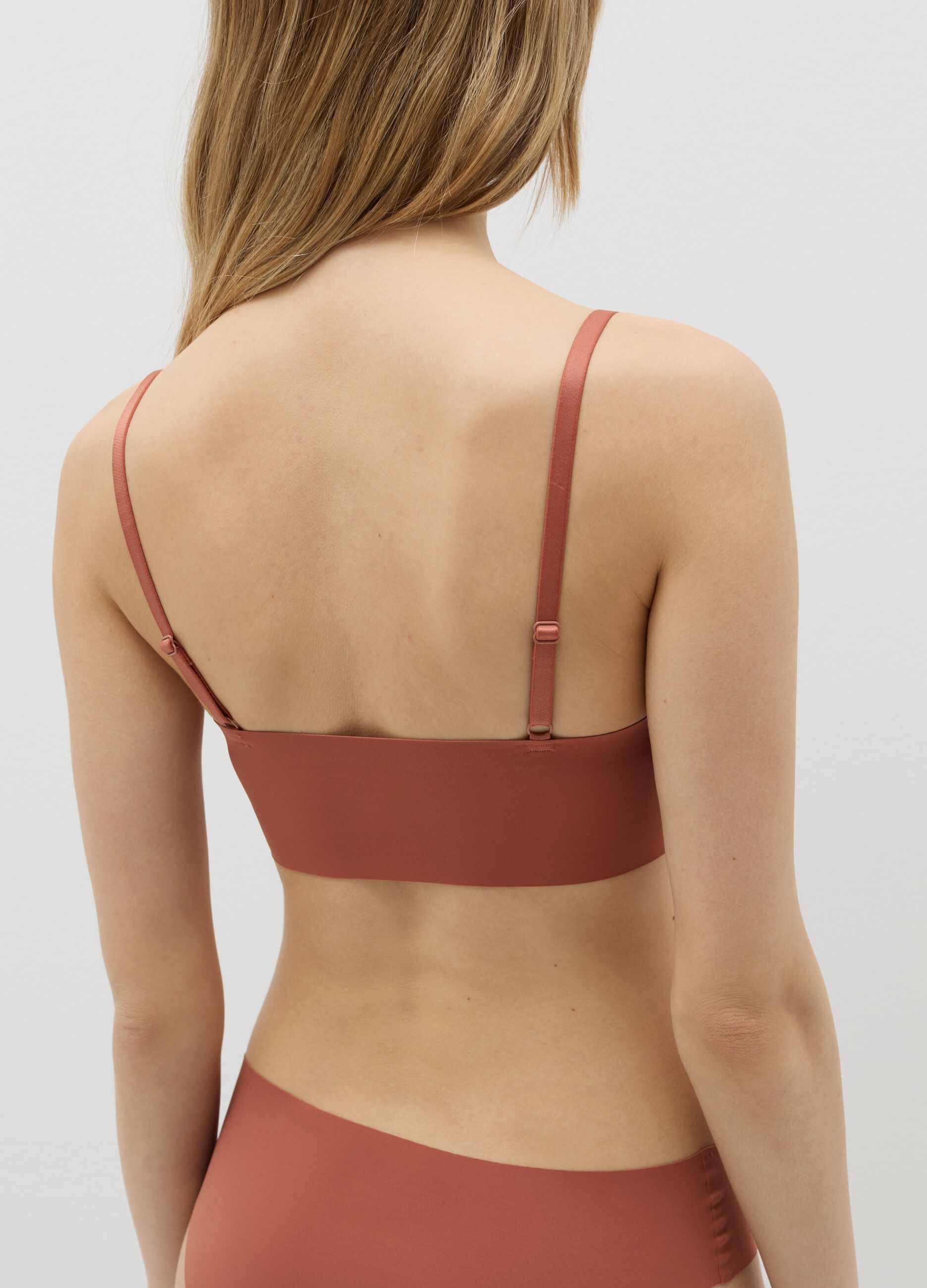Bralette in stretch microfibre