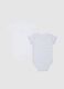 Newborn multicolour pure cotton bodysuit twin pack_1