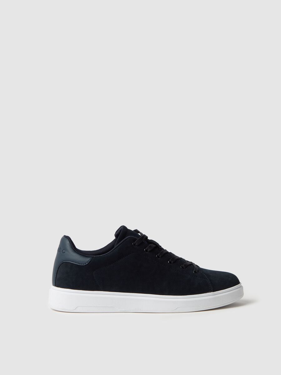 Suede sneakers with laces_0