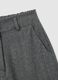 Regular fit grey trousers with elasticated waist_1
