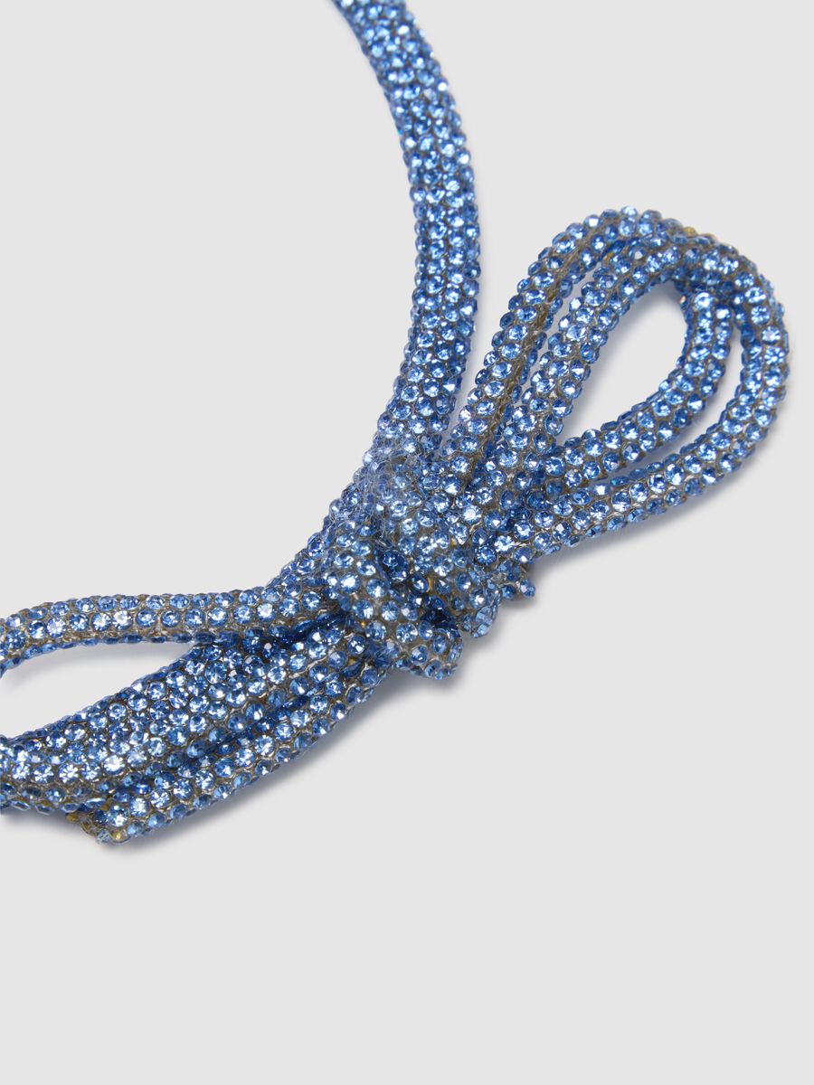 Blue Girl's Headband with Bow_1