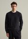 Sweatshirt with round neck and V detail_0