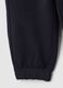 Girls' Jogger Trousers in Pure Black Cotton_3