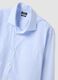 Camicia azzurra in misto cotone a righe sottili easy iron regular fit_5