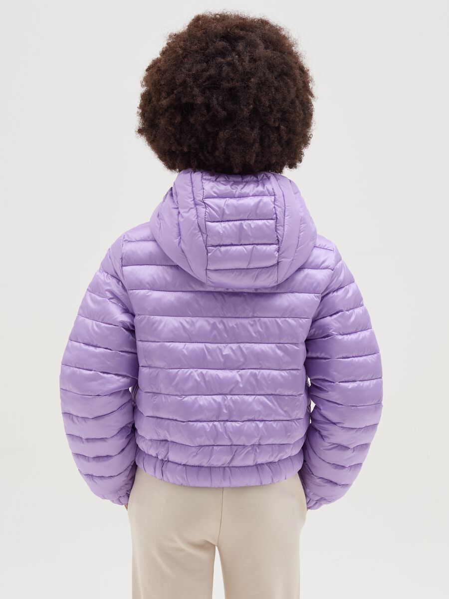 Ultralight crop down jacket with hood_1