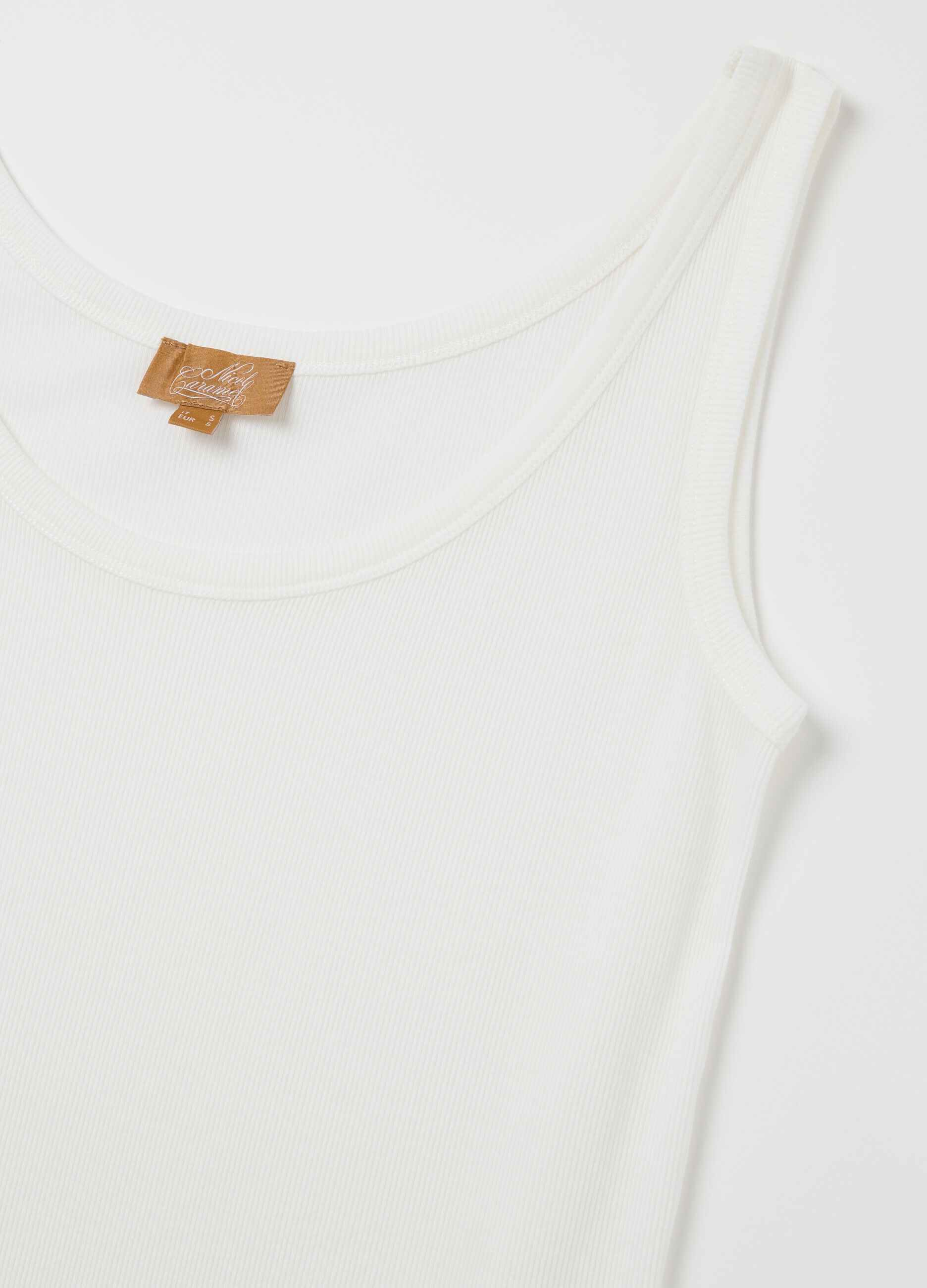 Ribbed maternity tank top