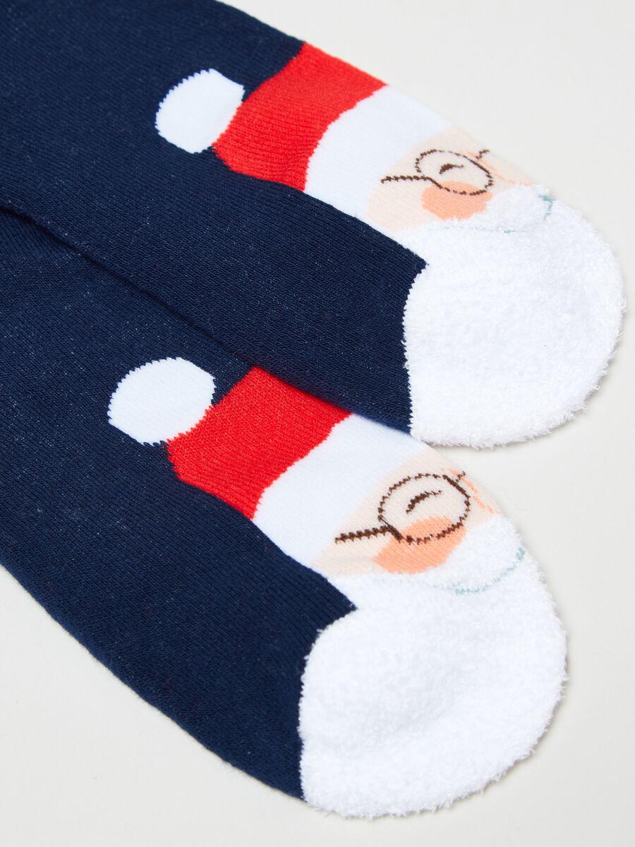 Calze corte con disegno Babbo Natale_2