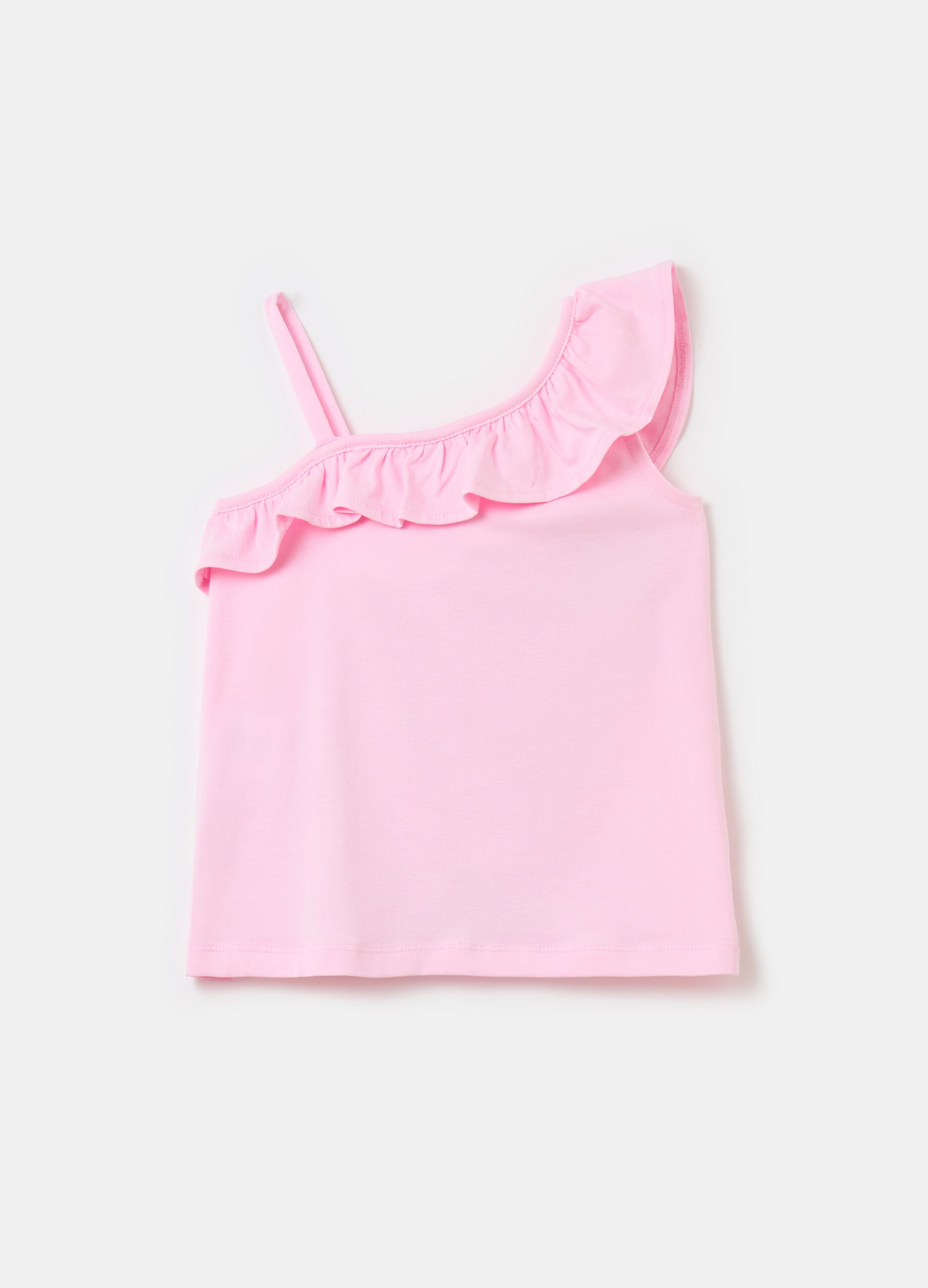 Tank top with single shoulder strap and The Little Mermaid print