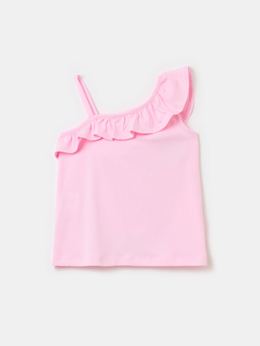 Tank top with single shoulder strap and The Little Mermaid print_1
