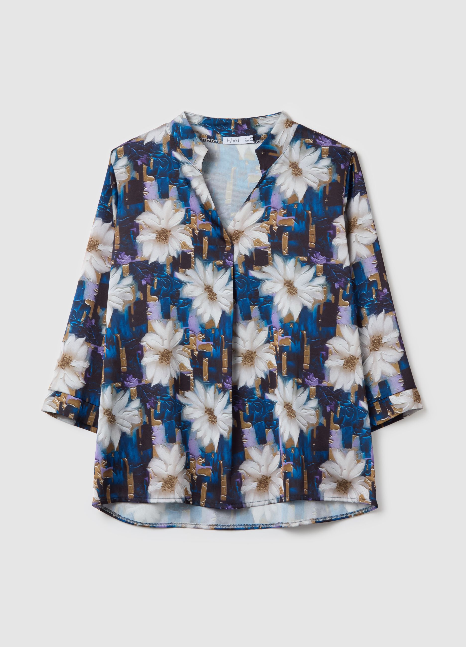 Blouse with floral print